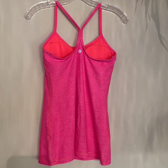 Lululemon Power Y Tank heathered pink size 6 - Picture 9 of 10
